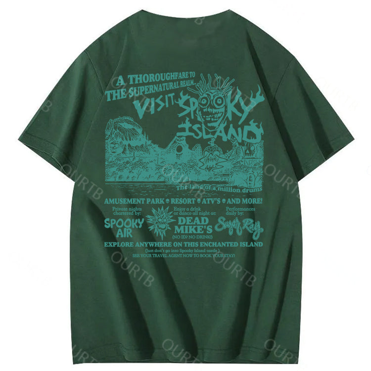 Spooky Island Halloween 100% Cotton T-Shirt