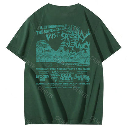 Spooky Island Halloween 100% Cotton T-Shirt