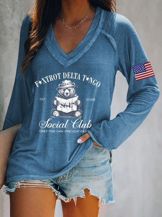 Women's FDT Print Casual T-shirt