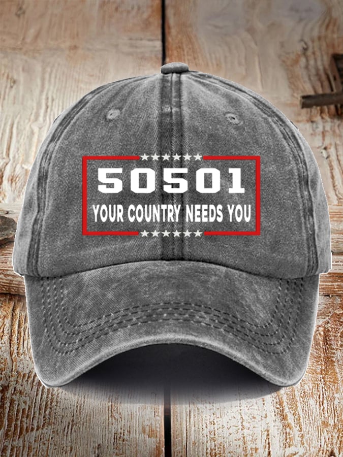 Unisex casual FTD washed cotton hat