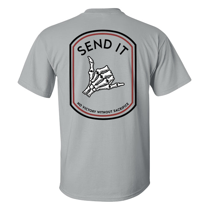 Send It Skull Printed Men's T-shirt