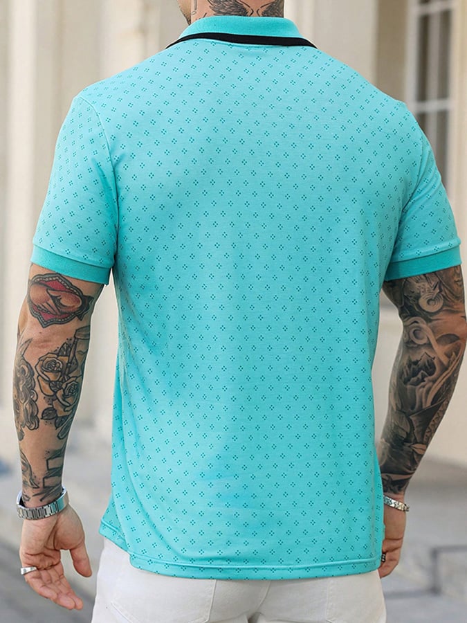 Lässiges Poloshirt für Herren mit Buchstabendruck