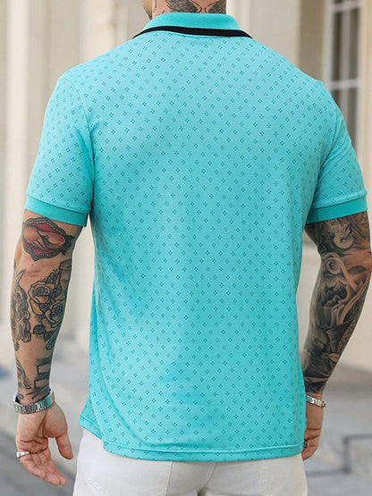 Lässiges Poloshirt für Herren mit Buchstabendruck