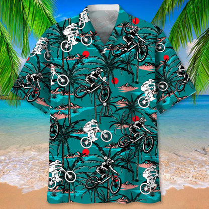 Mountain Bike Vintage Hawaiian Shirt