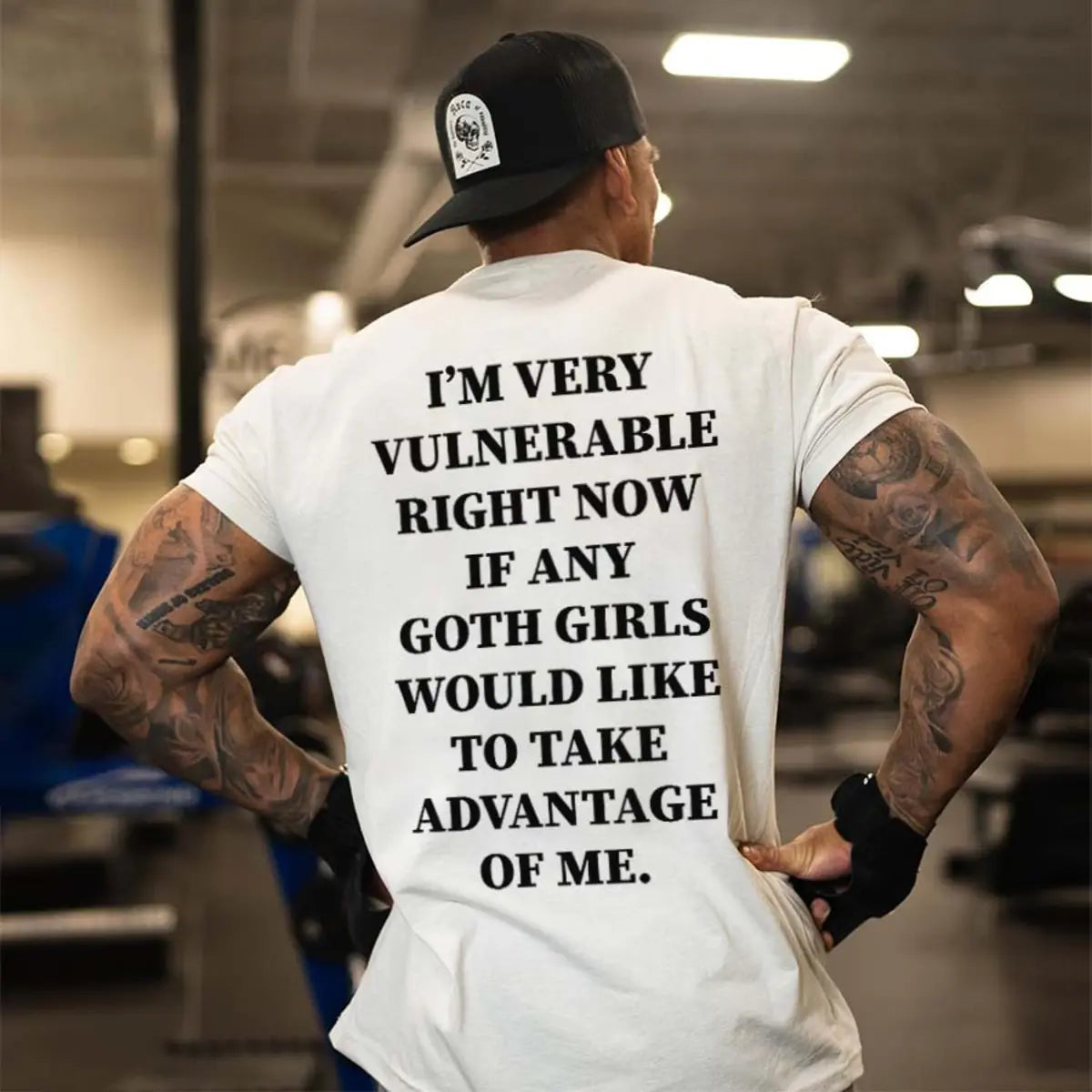 I'm Very Vulnerable Right Now If Any Goth Girls Printed Men's T-shirt