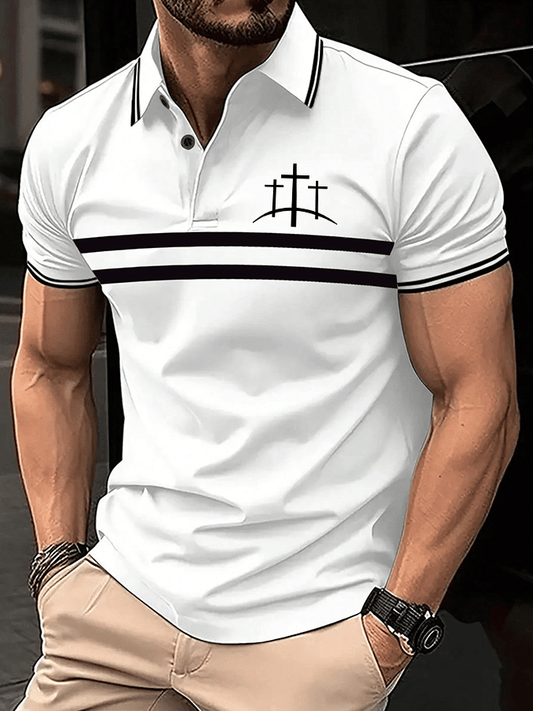 Men's Faith Print Polo Shirt