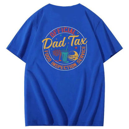 Official Dad Tax Pattern Print 100%Cotton T-Shirt