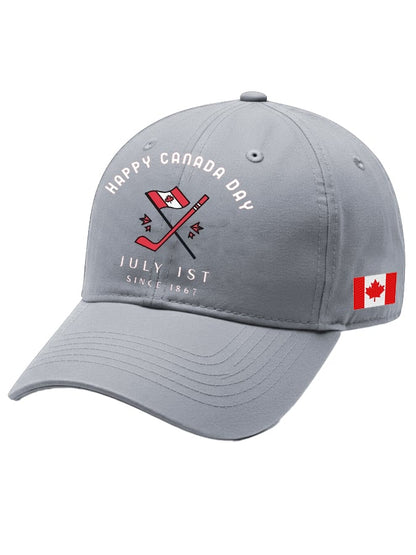 Unisex Retro Happy Canada Day July 1st Since 1867 Print Baseball Cap