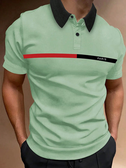 Lässiges Poloshirt mit Aufdruck für Herren