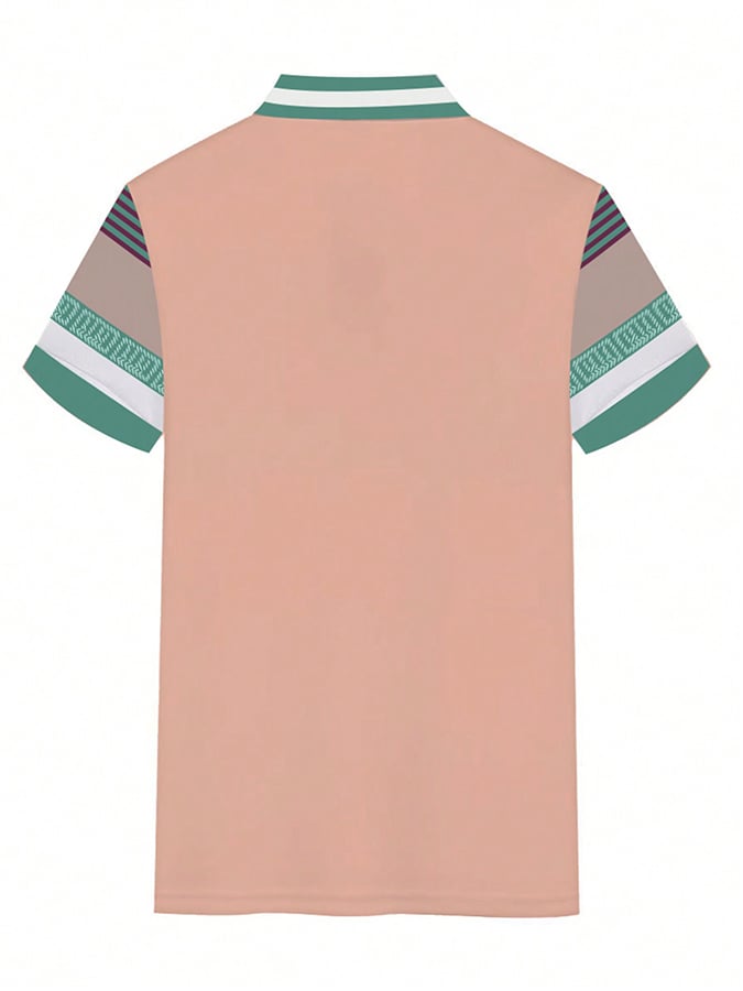 Lässiges Poloshirt für Herren mit Buchstabendruck