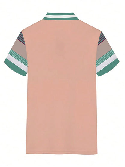 Lässiges Poloshirt für Herren mit Buchstabendruck