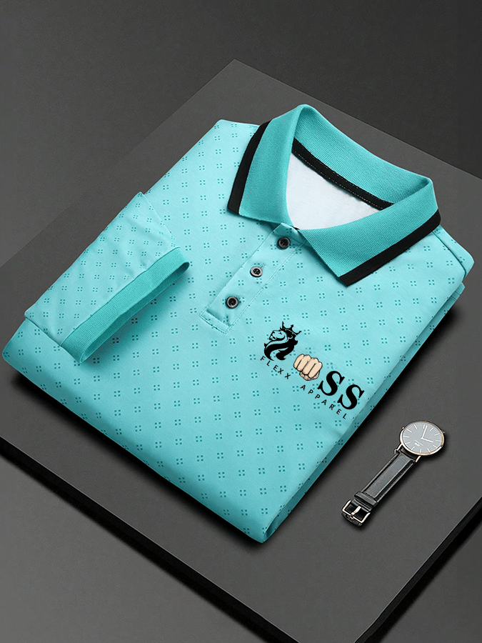 Lässiges Poloshirt für Herren mit Buchstabendruck