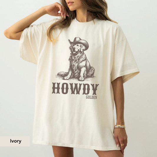 Howdy Golden retriever Shirt