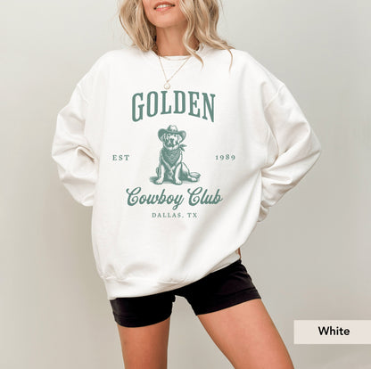 Golden Retriever Cowboy Club Sweatshirt