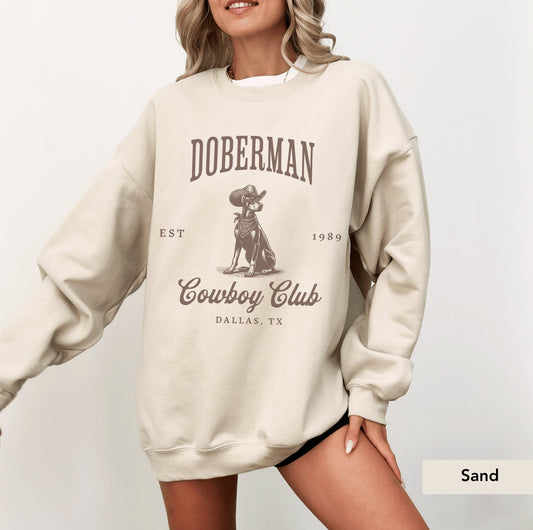 Doberman Cowboy Club Sweatshirt
