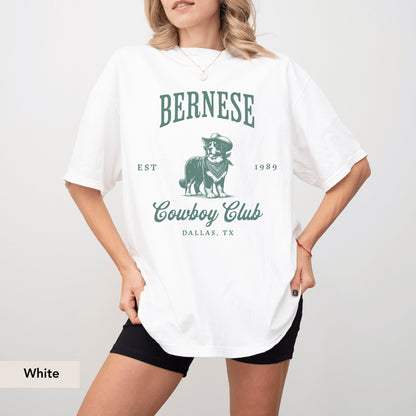 Bernese Mountain  Cowboy Club Shirt