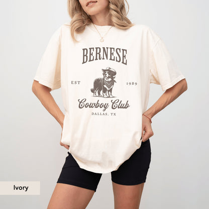 Bernese Mountain  Cowboy Club Shirt