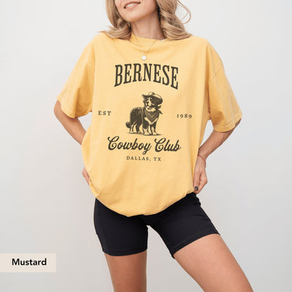 Bernese Mountain  Cowboy Club Shirt