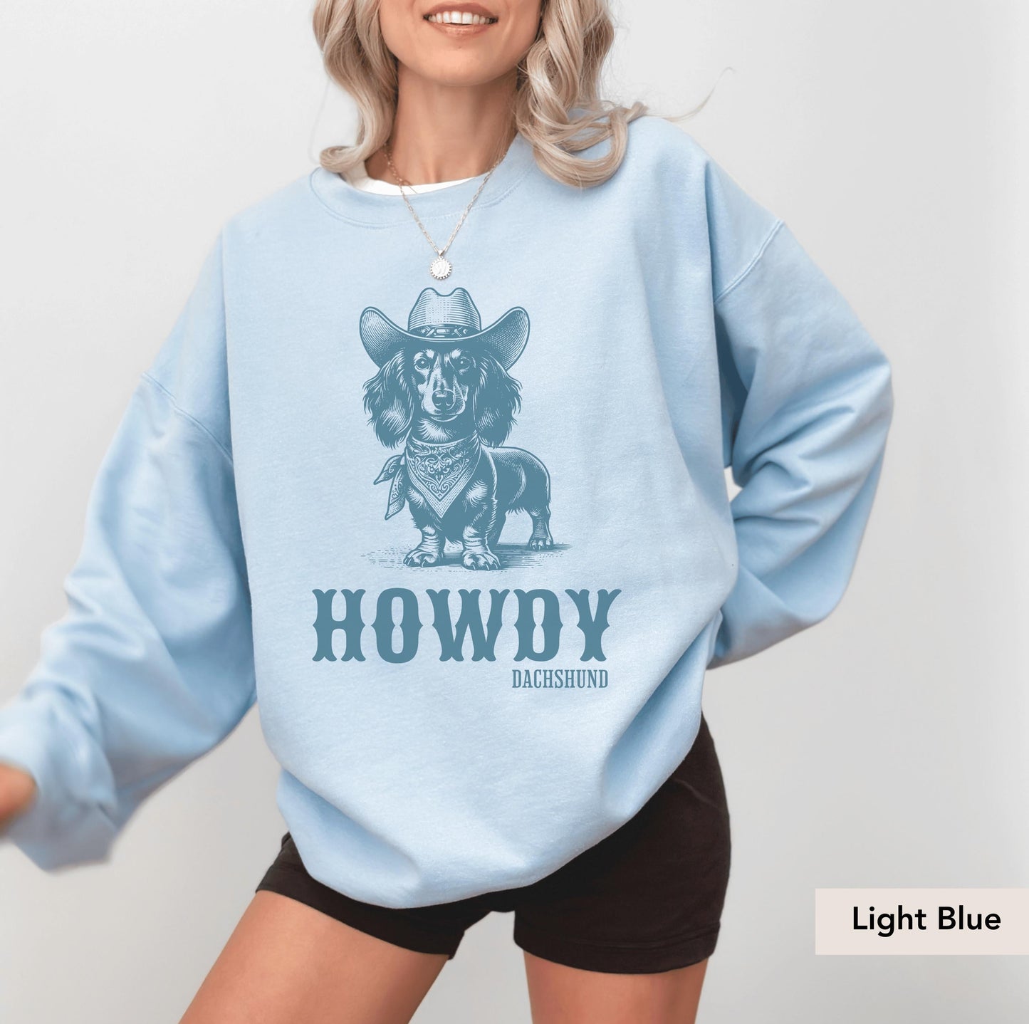 Howdy Dachshund Long Haired Sweatshirt