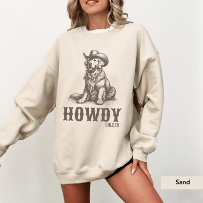 Golden Retriever Howdy Sweatshirt