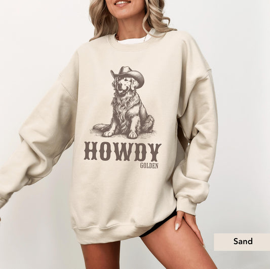Golden Retriever Howdy Sweatshirt