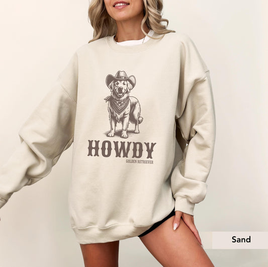 Howdy Golden Retriever Sweatshirt
